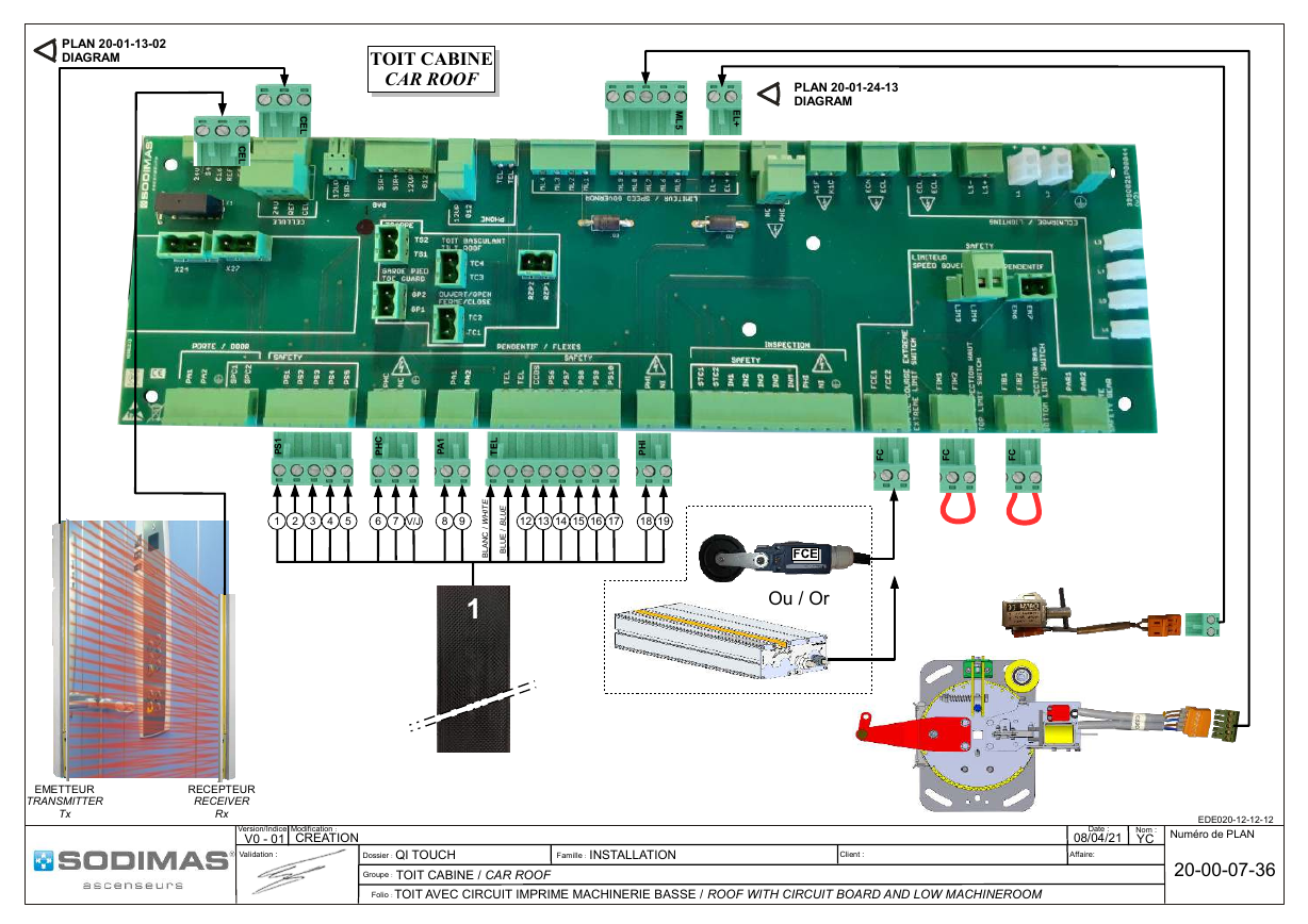 Carte toit de cabine