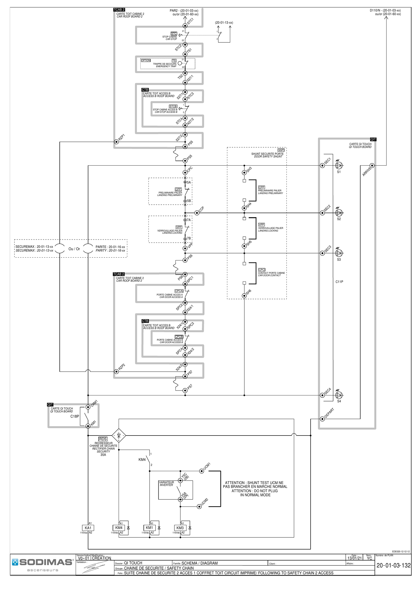 Suite de la chaîne de sécurité